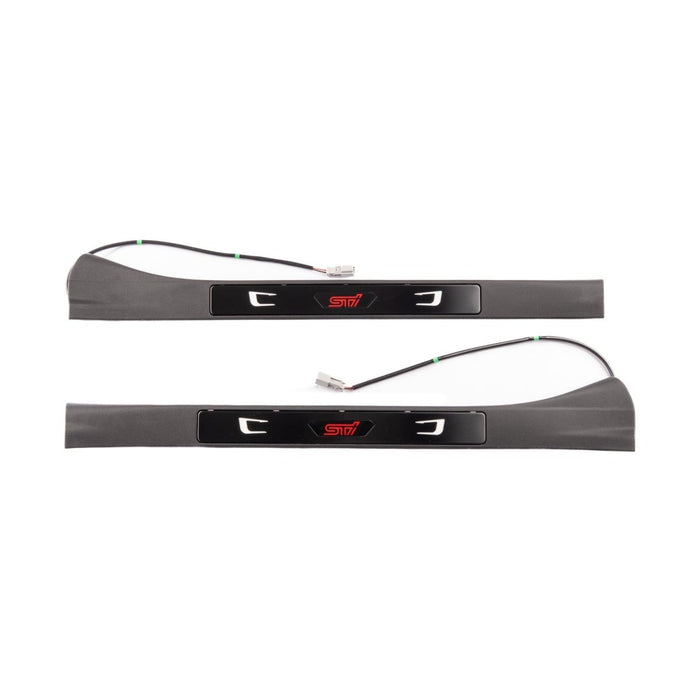 Subaru OEM Illuminated STI Logo Door Sill Plates 2022 - 2024 WRX - H461SVC210 - Subimods.com