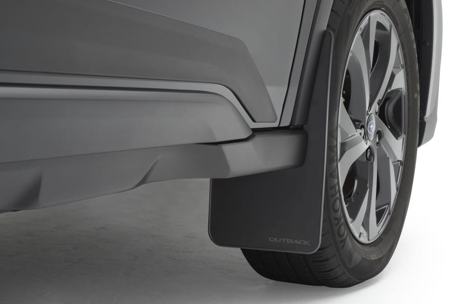 Subaru OEM Mudflap Set Black w/ Outback Logo 2022 - 2025 Outback - J101SAN300 - Subimods.com