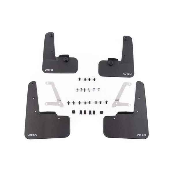 明星スバル Subaru OEM Mudflap Set Black WRX Logo 2022-2024 - Subimods