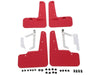 Subaru OEM Mudflap Set Red w/ White STI Logo 2022 - 2024 WRX - J101SVC300 - Subimods.com