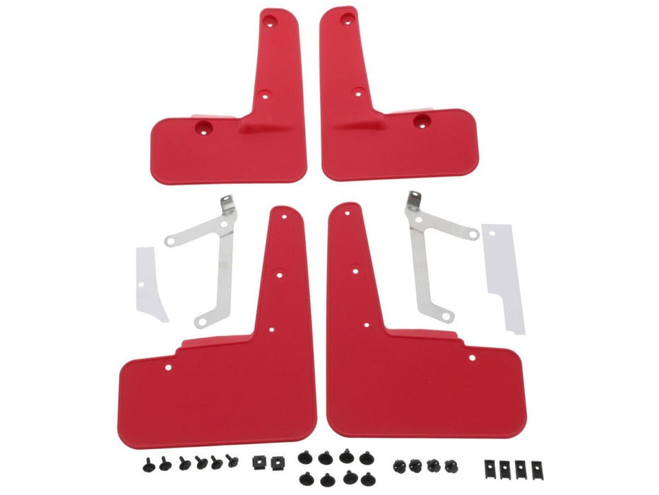 Subaru OEM Mudflap Set Red w/ White STI Logo 2022 - 2024 WRX - J101SVC300 - Subimods.com