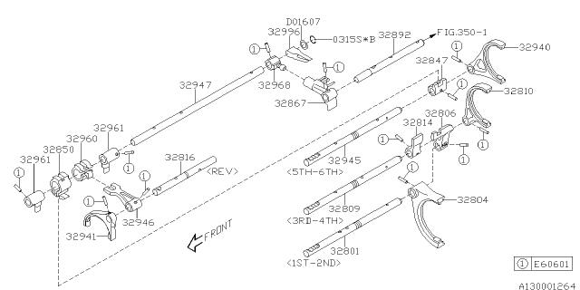 Subaru OEM Reverse Shift Fork 2015 - 2021 WRX / 2004 - 2021 STI / 2007 - 2009 Legacy GT Spec. B - 32941AA010 - Subimods.com