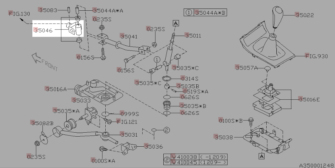 Subaru OEM Shifter Joint 2015 - 2021 WRX / 2004 - 2021 STI / 2007 - 2009 Legacy GT Spec. B - 35046FE010 - Subimods.com