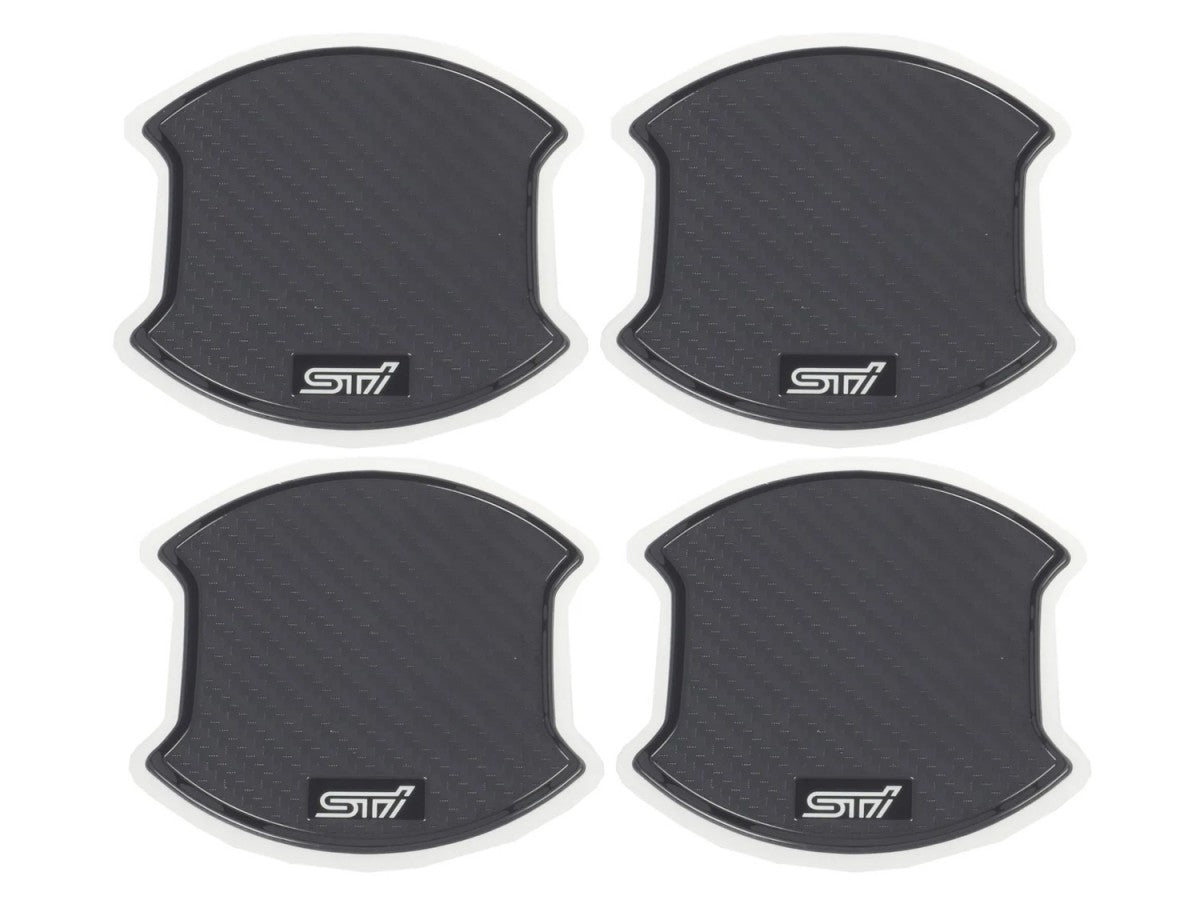 Subaru OEM STI Carbon Fiber Door Handle Cup Protectors 2020