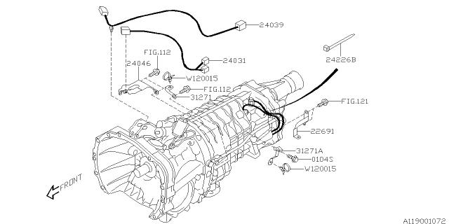 Subaru OEM Transmission Harness 2015 - 2021 WRX / 2008 - 2021 STI - 24031AA480 - Subimods.com