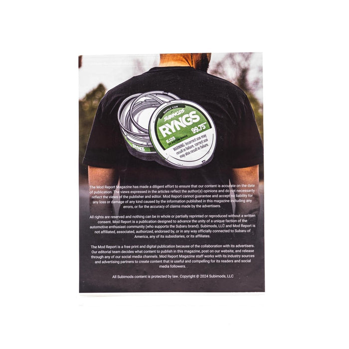 Subimods MOD Report Magazine Volume 1 - MR - 001 - Subimods.com