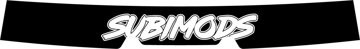 Subimods Official 2025 Series Black Window Banner 2022-2026 WRX w/ Eyesight - SM-2316 - Subimods.com