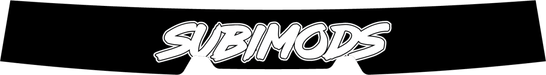 Subimods Official 2025 Series Black Window Banner 2022-2026 WRX w/ Eyesight - SM-2316 - Subimods.com