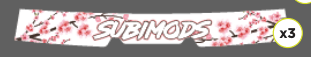Subimods Official 2025 Series "Cherry Blossom" Window Banner 2022-2026 WRX w/ Eyesight - SM-2321 - Subimods.com