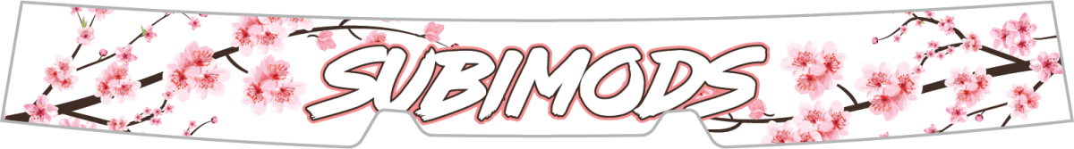 Subimods Official 2025 Series "Cherry Blossom" Window Banner 2022-2026 WRX w/ Eyesight - SM-2321 - Subimods.com