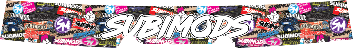 Subimods Official 2025 Series "Mixed Up" Window Banner 2022-2026 WRX w/ Eyesight - SM-2320 - Subimods.com