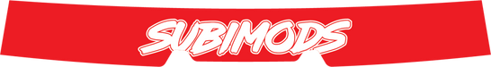 Subimods Official 2025 Series Red Window Banner 2022-2026 WRX w/ Eyesight - SM-2318 - Subimods.com