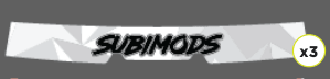 Subimods Official 2025 Series "Snow Camo" Window Banner 2022-2026 WRX w/ Eyesight - SM-2323 - Subimods.com