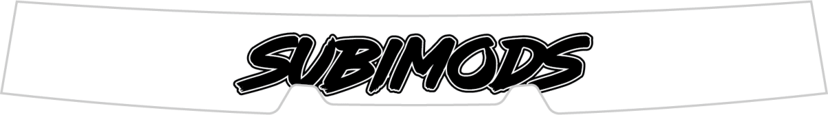 Subimods Official 2025 Series White Window Banner 2022-2026 WRX w/ Eyesight - SM-2317 - Subimods.com