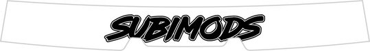 Subimods Official 2025 Series White Window Banner 2022-2026 WRX w/ Eyesight - SM-2317 - Subimods.com