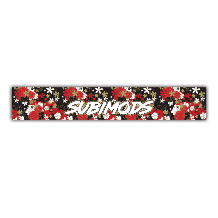 Subimods Official 2026 Series "Floral" Universal Window Banner - SM-2306 - Subimods.com
