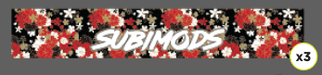 Subimods Official 2026 Series "Floral" Universal Window Banner - SM-2306 - Subimods.com