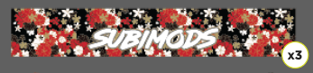 Subimods Official 2026 Series "Floral" Universal Window Banner - SM-2306 - Subimods.com