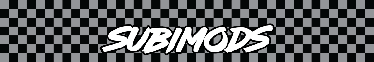 Subimods Official 2026 Series "Gridline" Universal Window Banner - SM-2300 - Subimods.com