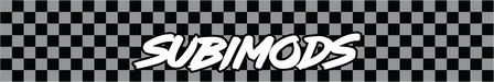 Subimods Official 2026 Series "Gridline" Universal Window Banner - SM-2300 - Subimods.com