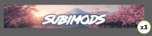 Subimods Official 2026 Series "Sakura" Universal Window Banner - SM-2304 - Subimods.com
