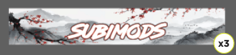Subimods Official 2026 Series "Shinzan" Universal Window Banner - SM-2305 - Subimods.com