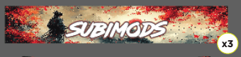 Subimods Official 2026 Series "Shogun" Universal Window Banner - SM-2302 - Subimods.com