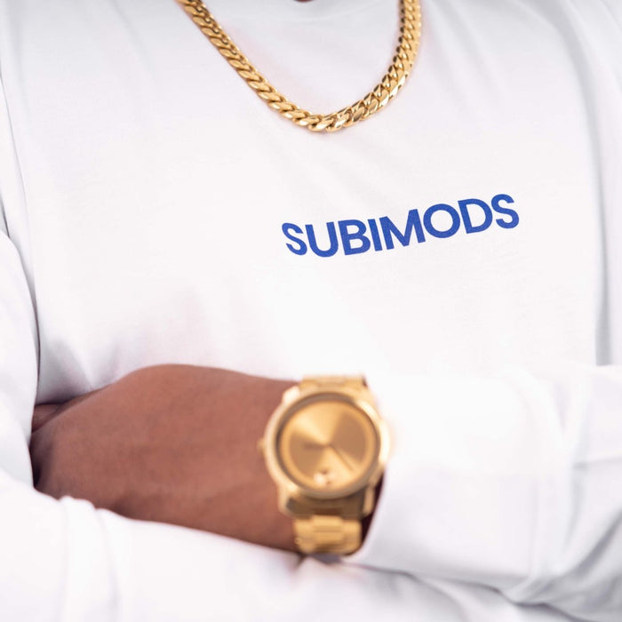 Subimods Official "Advance Type 1" Long Sleeve Shirt White - SM-3041-S - Subimods.com