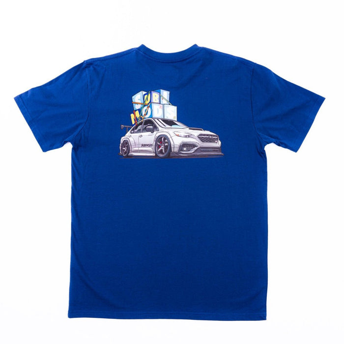 Subimods Official "Boxed Up WRX" Short Sleeve Shirt Blue - SM - 2192 - S - Subimods.com