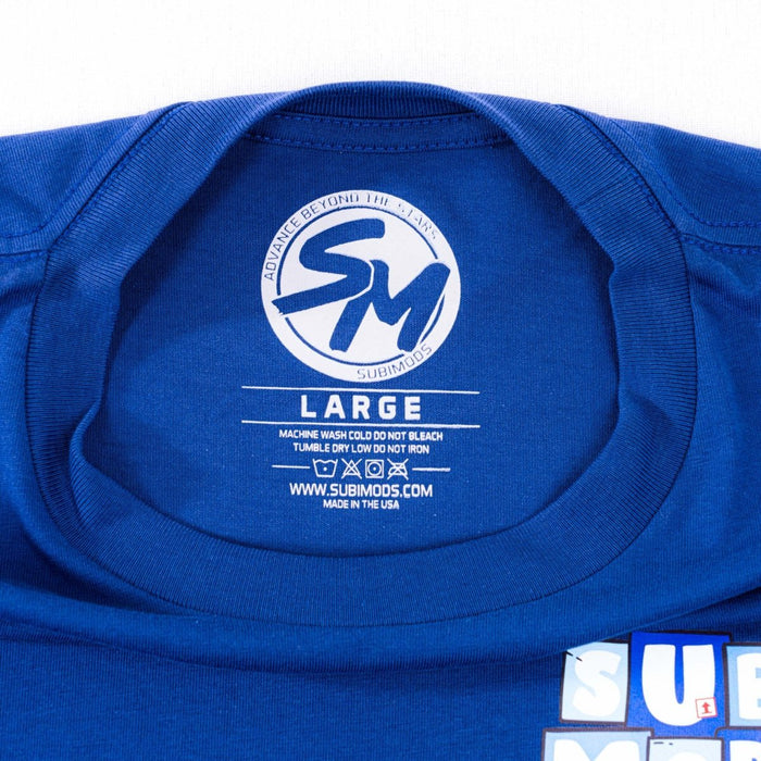 Subimods Official "Boxed Up WRX" Short Sleeve Shirt Blue - SM - 2192 - S - Subimods.com