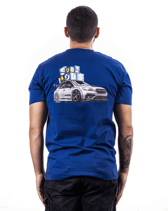 Subimods Official "Boxed Up WRX" Short Sleeve Shirt Blue - SM - 2192 - S - Subimods.com