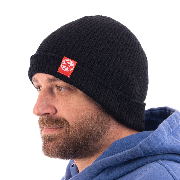 Subimods Official Cable Beanie w/ "Woven" Logo Black - SM-3004 - Subimods.com
