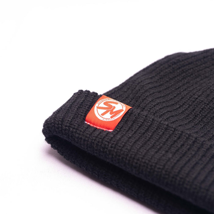 Subimods Official Cable Beanie w/ "Woven" Logo Black - SM-3004 - Subimods.com