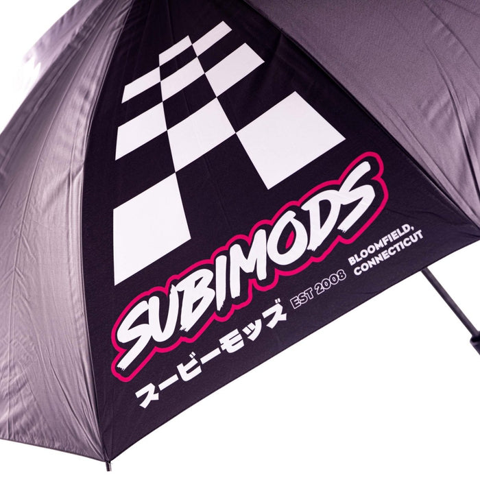 Subimods Official "Checkered" Umbrella Black - SM-3046 - Subimods.com