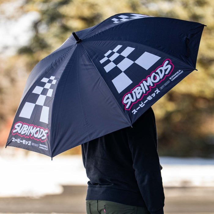 Subimods Official "Checkered" Umbrella Black - SM-3046 - Subimods.com