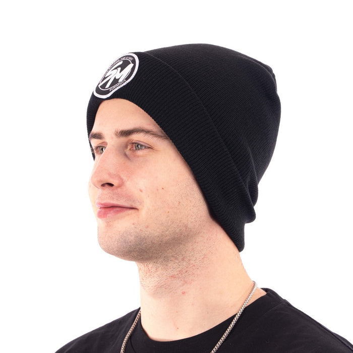 Subimods Official Cuff Beanie w/ "Circle Tune" Logo Black - SM-3022 - Subimods.com