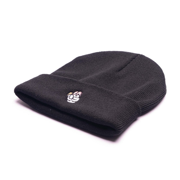 Subimods Official Cuff Beanie w/ "Ice Cream" Logo Black - SM-3021 - Subimods.com