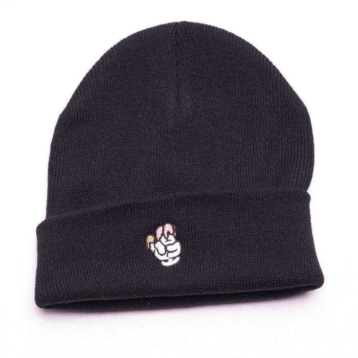 Subimods Official Cuff Beanie w/ "Ice Cream" Logo Black - SM-3021 - Subimods.com