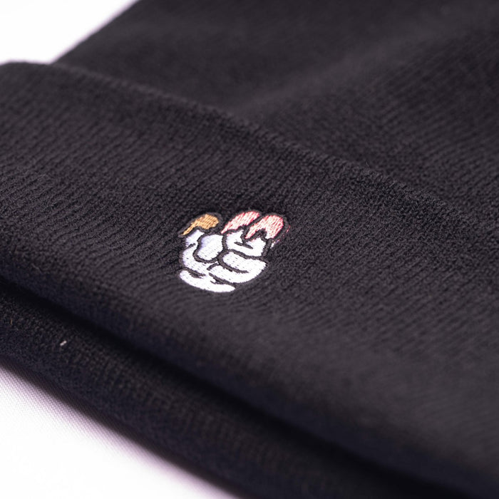 Subimods Official Cuff Beanie w/ "Ice Cream" Logo Black - SM-3021 - Subimods.com