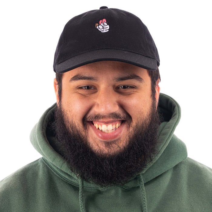 Subimods Official Dad Cap Black w/ "Ice Cream" Style Logo - SM-3007 - Subimods.com