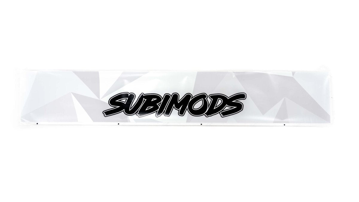 Subimods Official Full Size White Camo Window Banner - SM - 2187 - Subimods.com