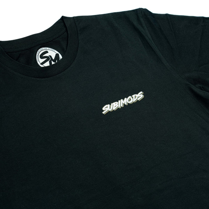 Subimods Official "Golden Skids" Short Sleeve Shirt Black - SM-2299-S - Subimods.com