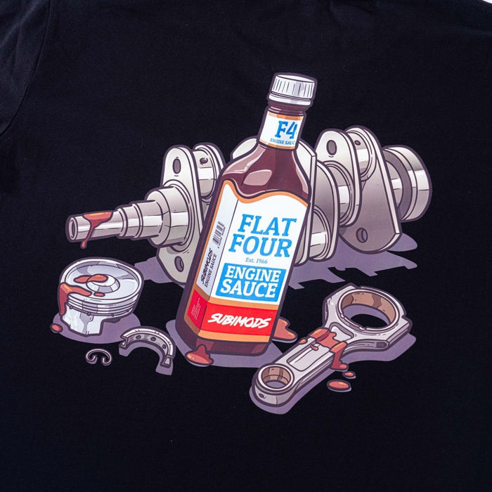 Subimods Official Guilty Pleasures Series "Motor Sauce" Short Sleeve Shirt Black - SM - 2070 - S - Subimods.com