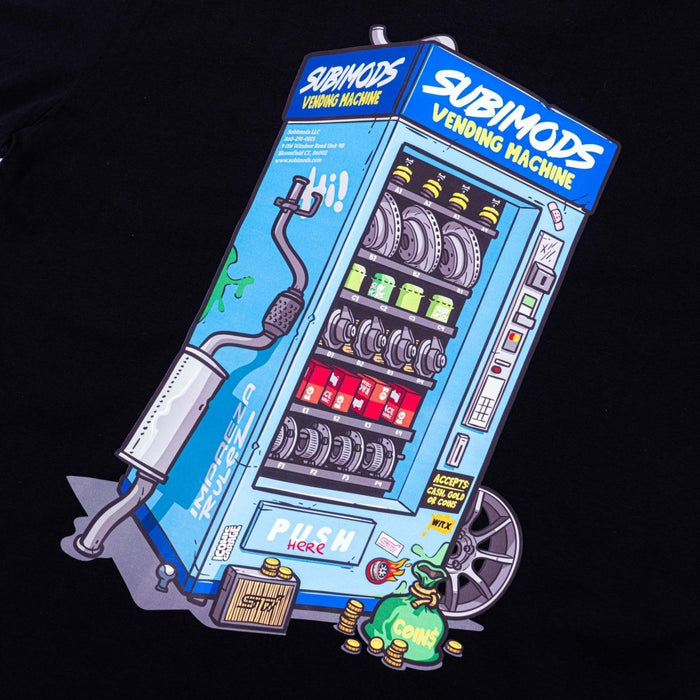 Subimods Official Guilty Pleasures Series "Vending Machine" Short Sleeve Shirt Black - SM - 2183 - S - Subimods.com