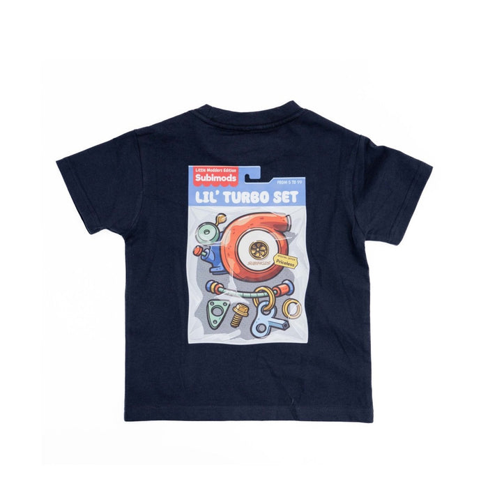 Subimods Official "Lil' Turbo Set" Kids Short Sleeve Shirt Ink Blue - SM-3042-2 - Subimods.com