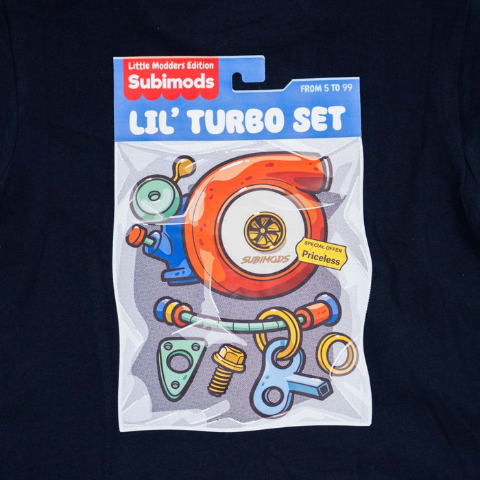 Subimods Official "Lil' Turbo Set" Kids Short Sleeve Shirt Ink Blue - SM-3042-2 - Subimods.com