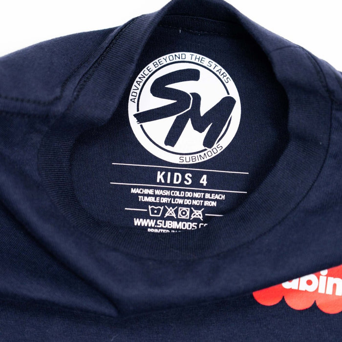 Subimods Official "Lil' Turbo Set" Kids Short Sleeve Shirt Ink Blue - SM-3042-2 - Subimods.com