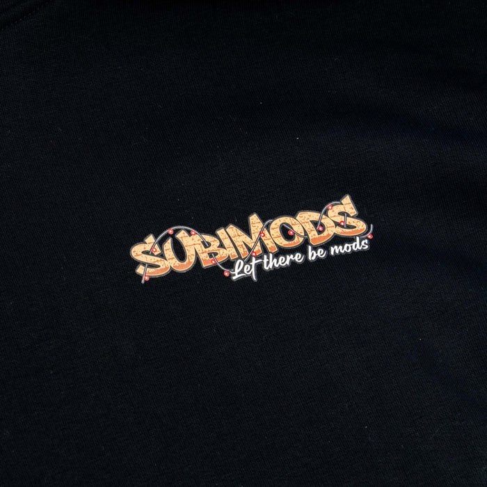 Subimods Official Limited Edition "Let there be MODS" Hooded Sweatshirt Black - SM-3044-S - Subimods.com