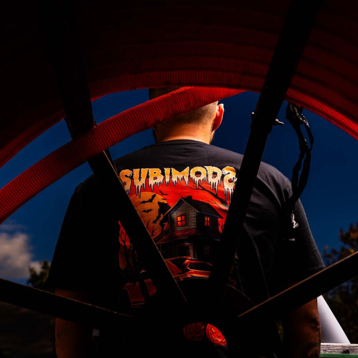 Subimods Official Limited Edition "Spooky Vibes" Short Sleeve Shirt Black - SM-2283-S - Subimods.com