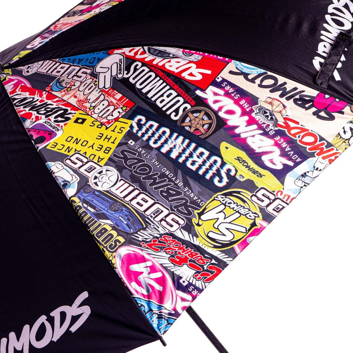 Subimods Official "Mixed Up" Umbrella Black - SM-3047 - Subimods.com
